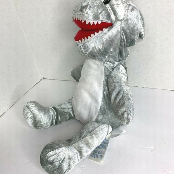 Build a Bear Plush Shark Hand Puppet Stuffed Animal Toy 16 in length - Picture 2 of 6